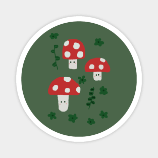 Mushroom Friends Magnet